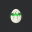 Glowing green hatching egg icon