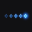Glowing blue rarity scale icon